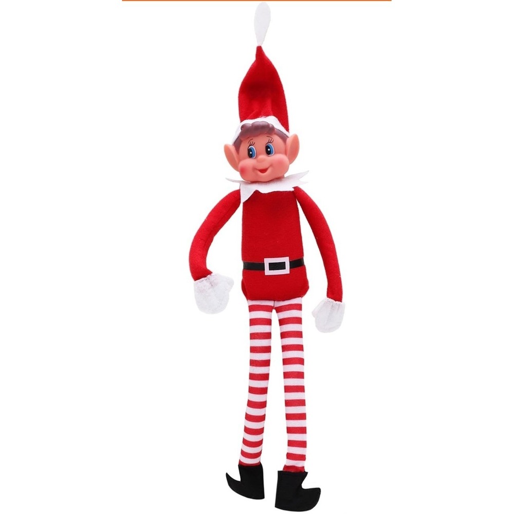 New Elves Behavin' Badly 12 Inch Long Leg Soft Body‎ Vinyl Face Elf with Hat NIB